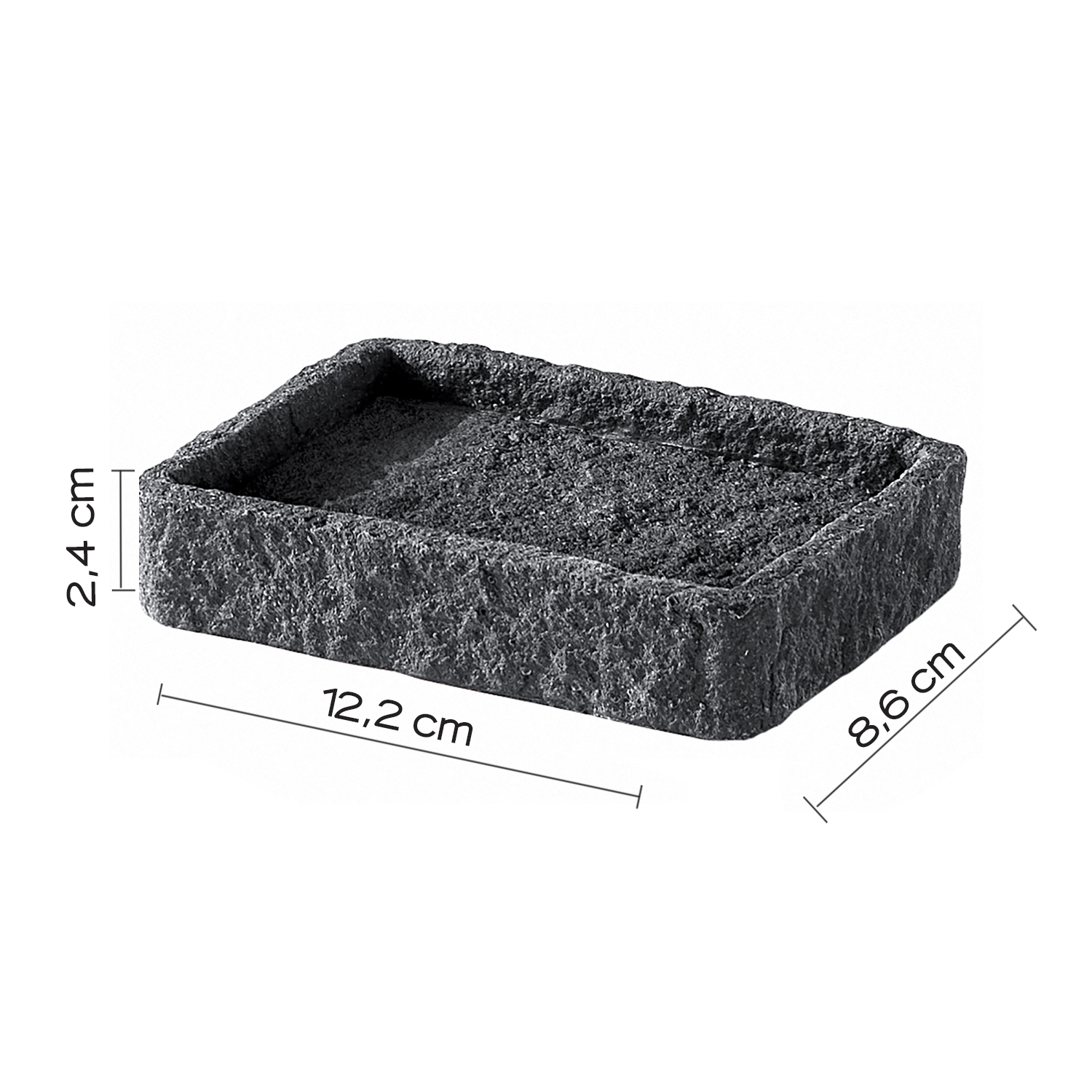 gedy-aries-porte-savon-anthracite-poser image 2