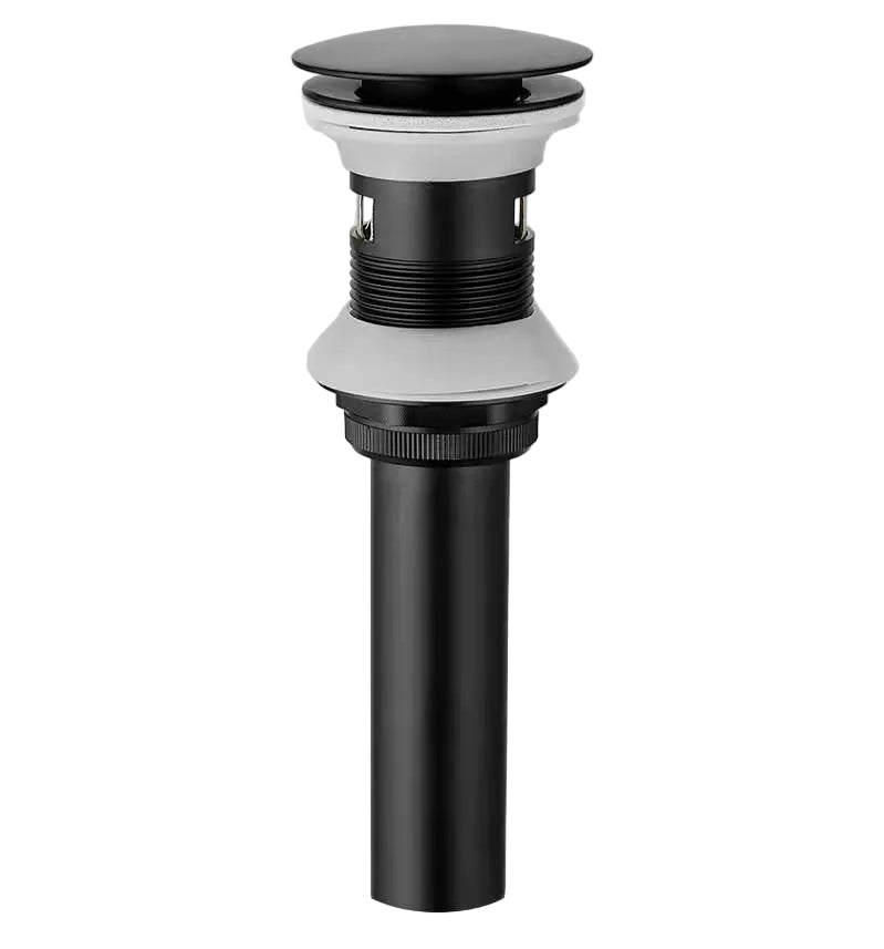 hudor-004-bonde-clic-clac-lavabo-noir-mat-laiton image 1