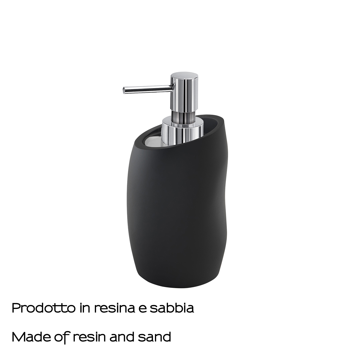 gedy-iside-distributeur-de-savon-noir-mat-poser image 3