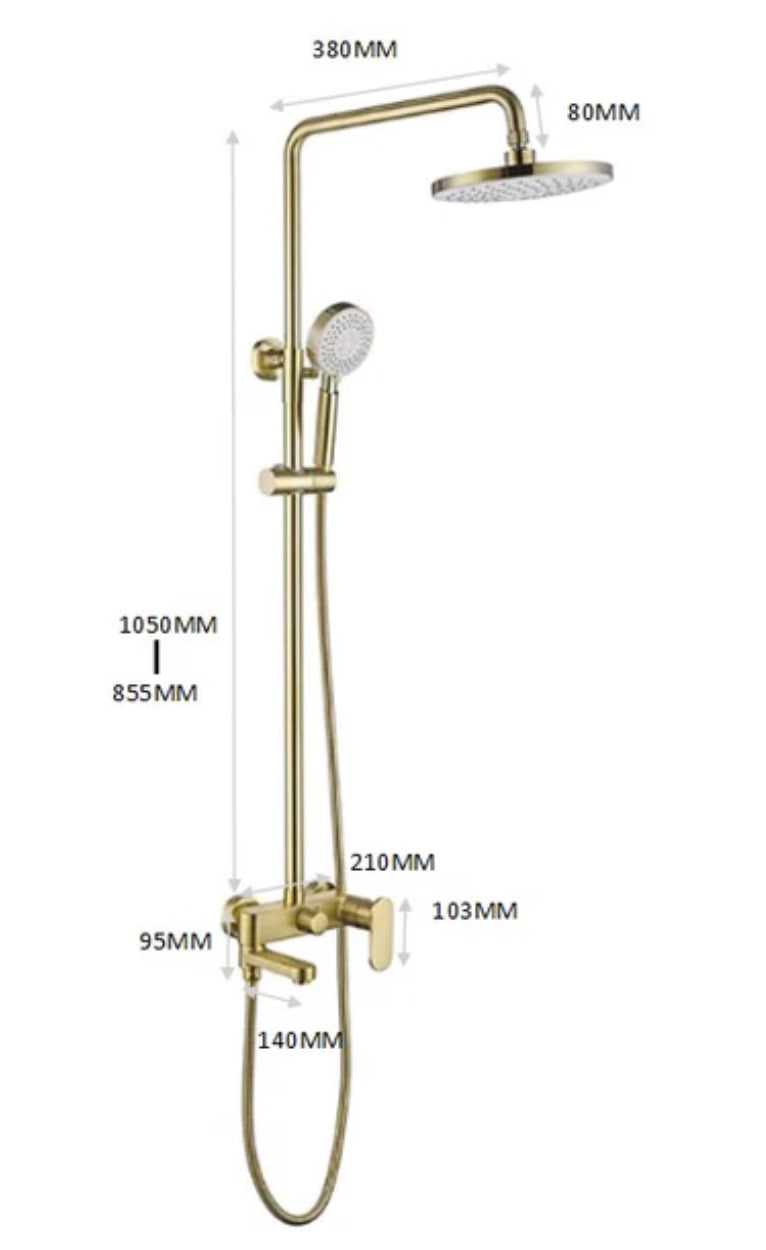 hudor-scamandre-sc008-colonne-douche-dor-bross-30-cm image 6