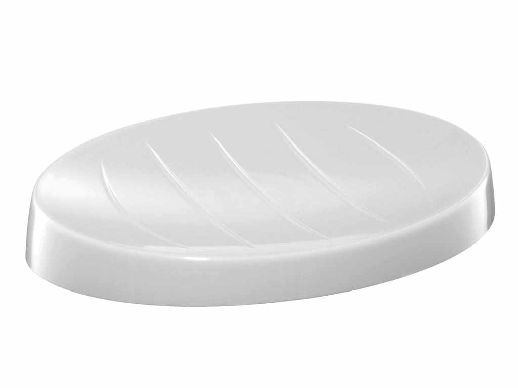 bisk-pop-porte-savon-mural-plastique-blanc image 1