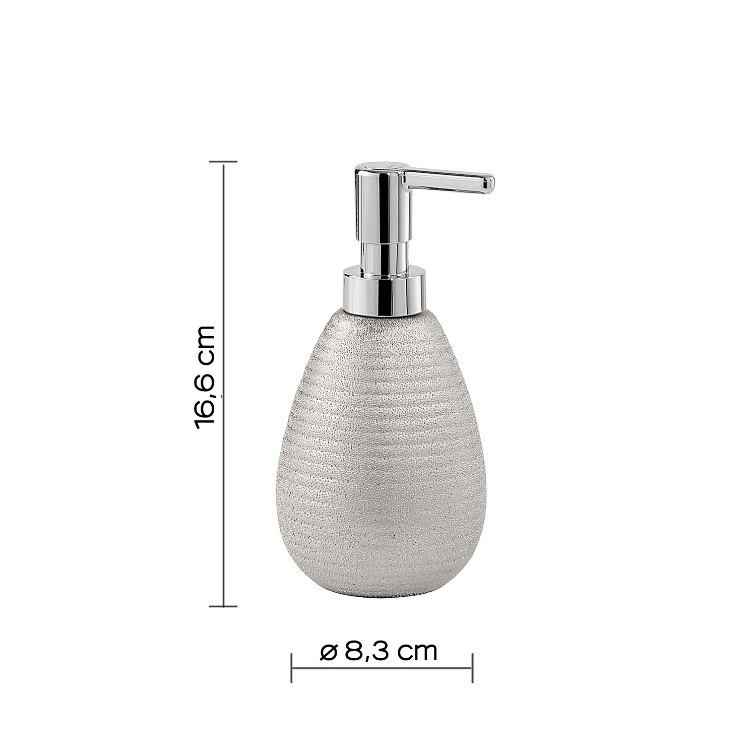 gedy-astrid-distributeur-savon-argent image 2