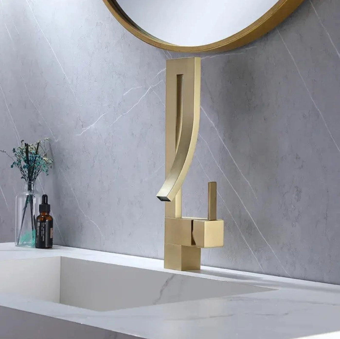 hudor-halys-robinet-lavabo-dor-bross-monobloc-laiton image 2