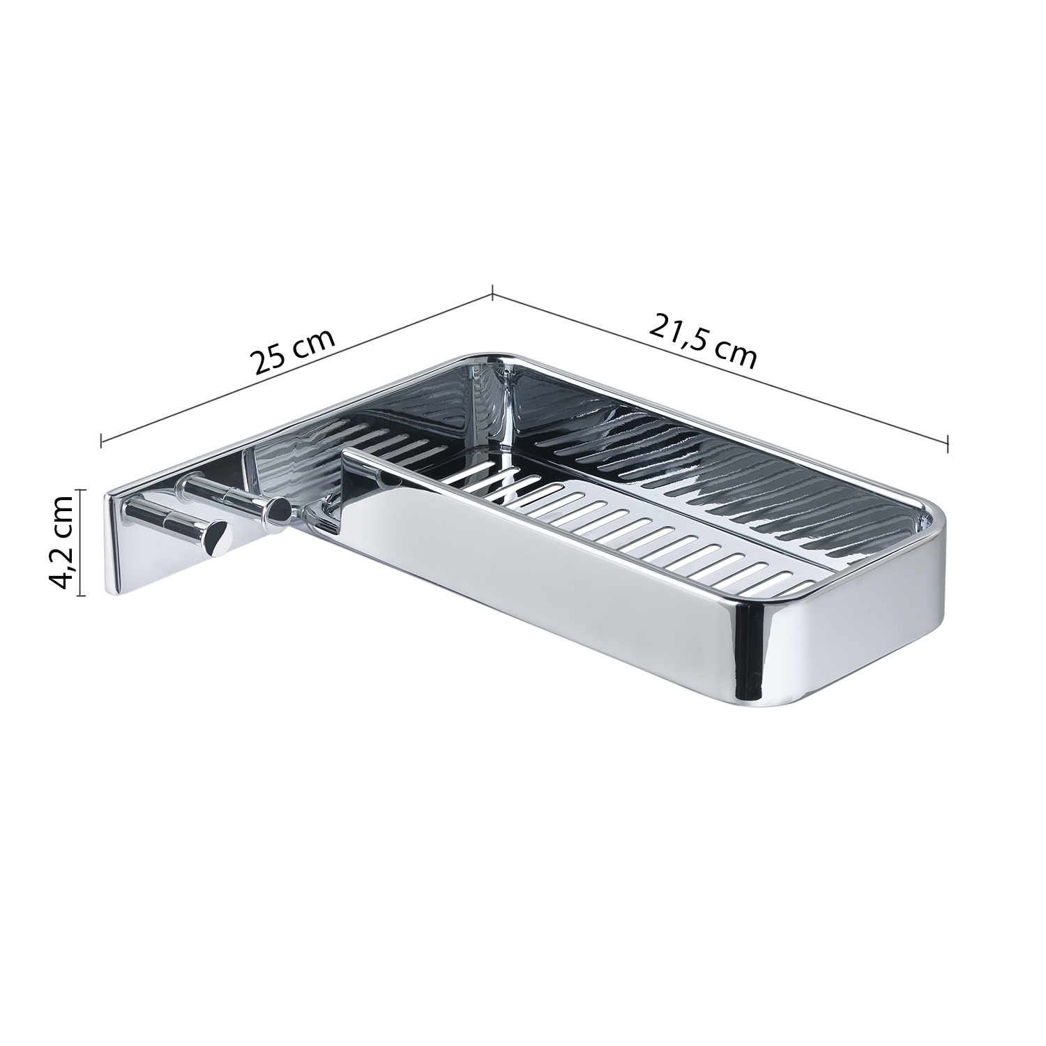 gedy-il-giglio-porte-objet-douche-rectangulaire-chrome-2 image 2