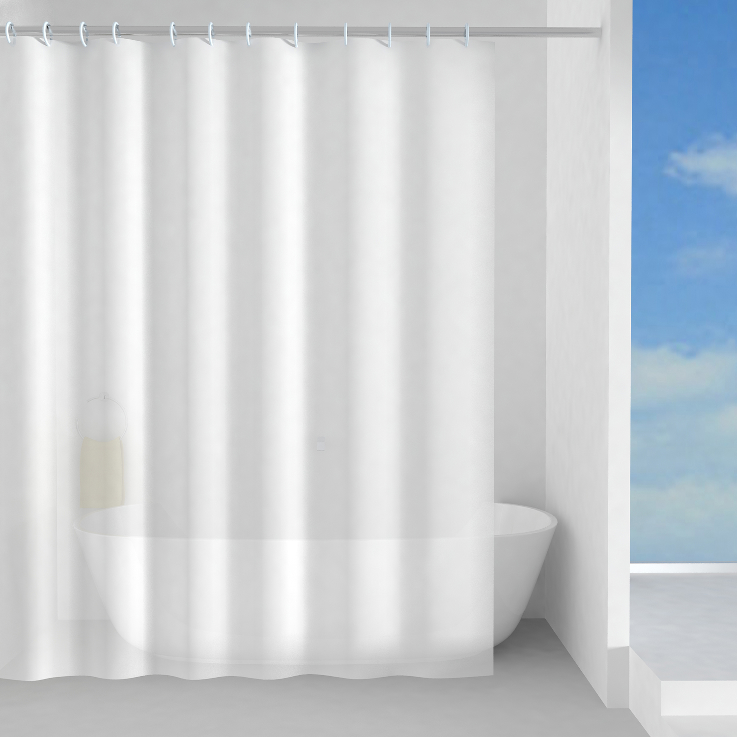 gedy-zucchero-rideau-de-douche-120x200-cm-blanc image 1