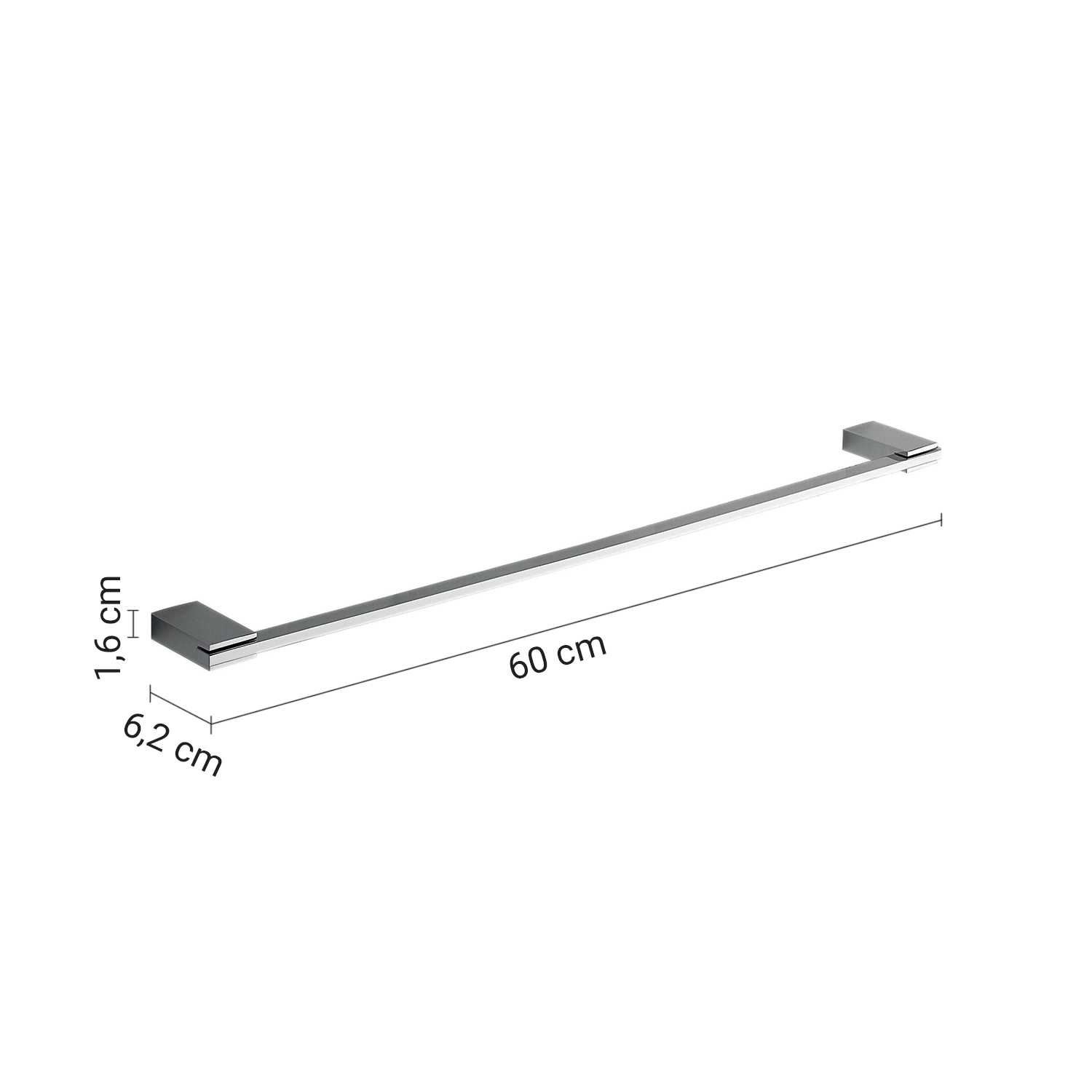 gedy-kansas-porte-serviettes-60-cm-chrome-fixer image 2