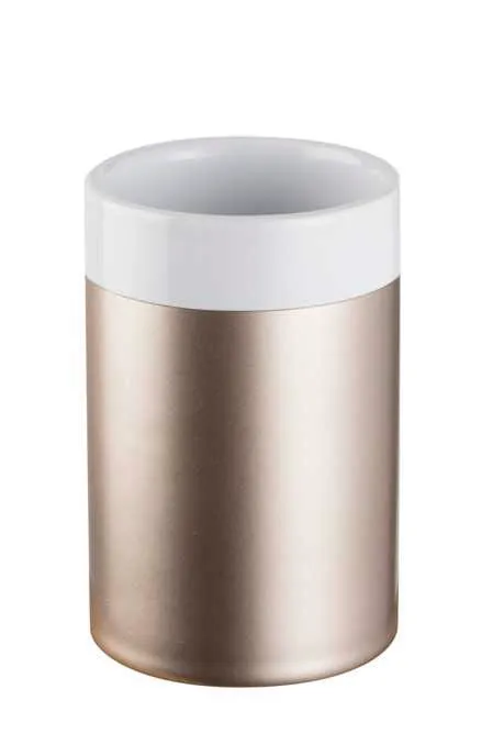 bisk-silk-gobelet-poser-verre-salle-de-bain-blanc image 1