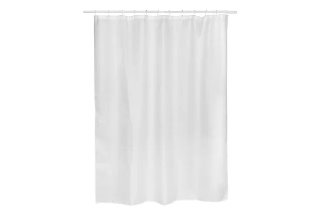 bisk-rist-rideau-de-douche-textile-blanc-180-cm-2 image 1
