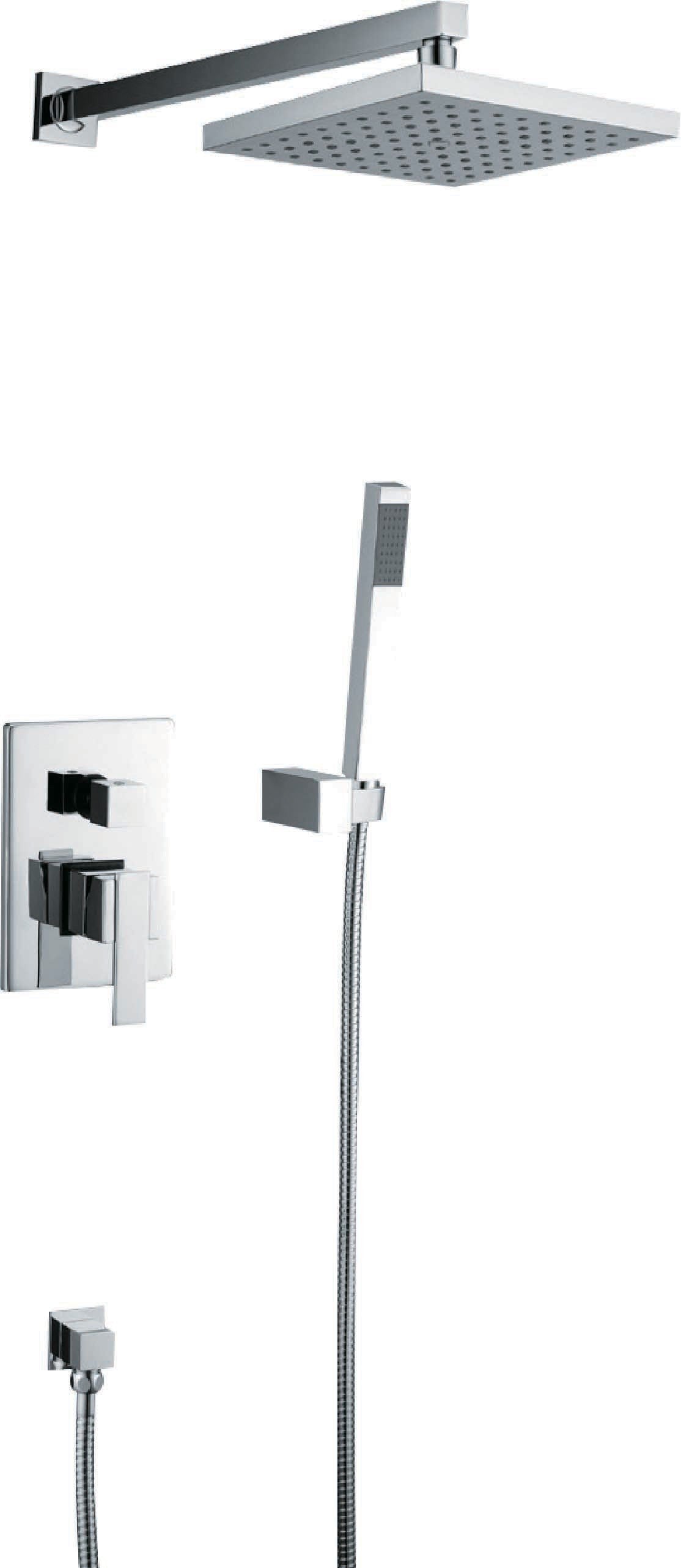 hudor-essential-sc213-douche-encastr-e-chrom-200-mm image 1