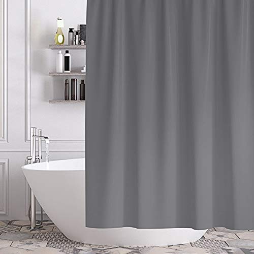 gricol-rideau-de-douche-180x180-imperm-able-gris-lavable-12-crochets image 8