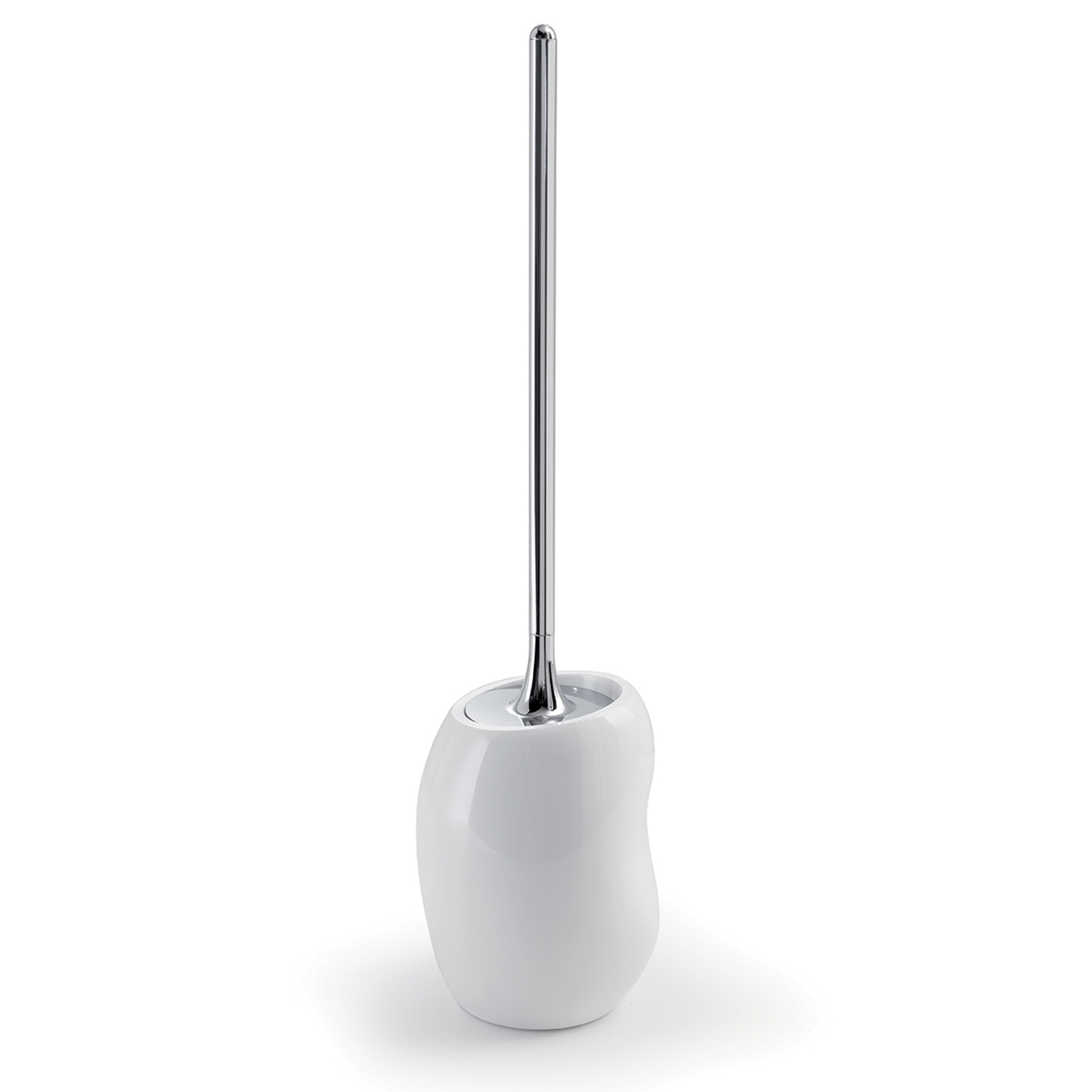 gedy-iside-porte-brosse-wc-blanc-brillant-poser image 1