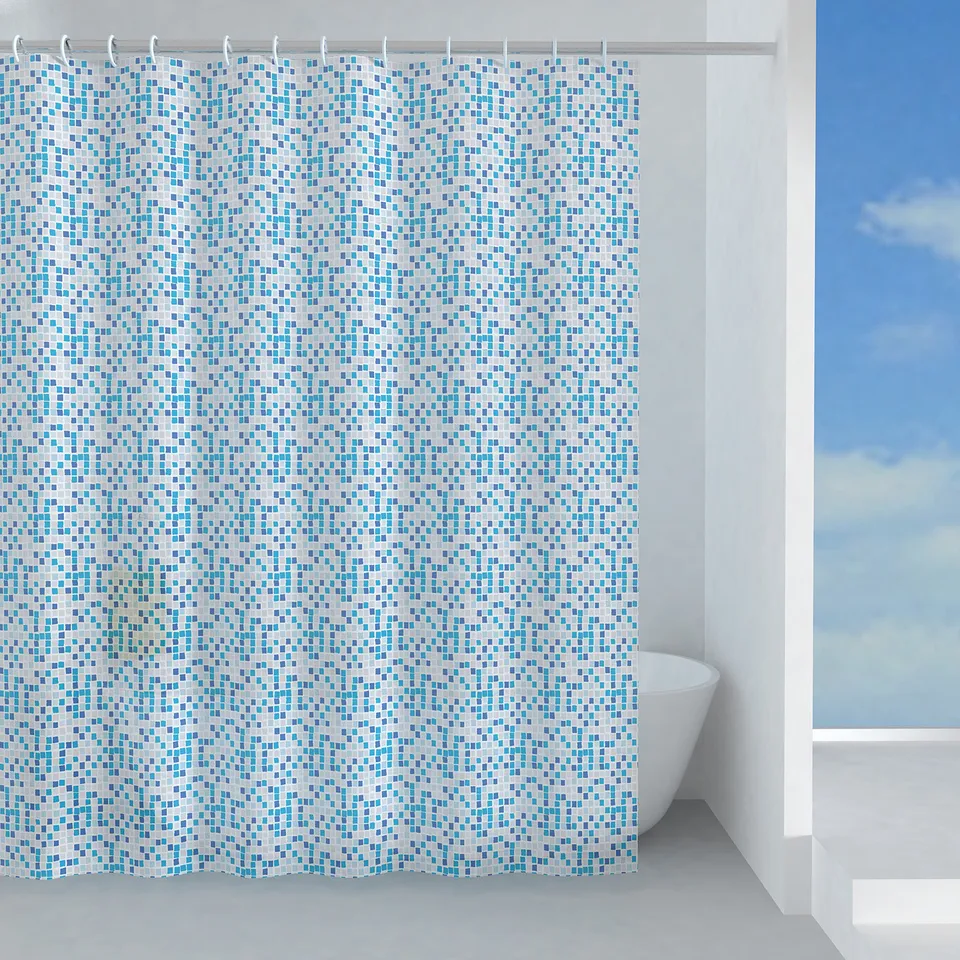 gedy-pool-rideau-de-douche-180x200-cm-bleu-ciel-grande-taille image 1
