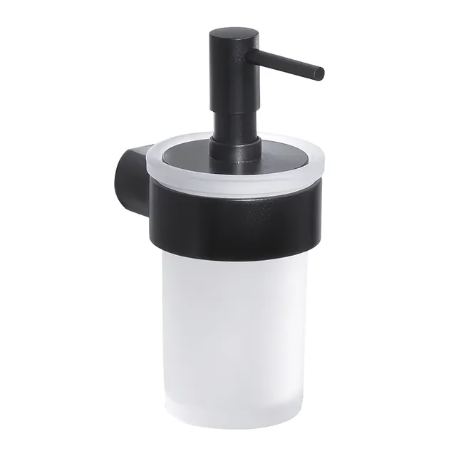 gedy-pirenei-distributeur-savon-noir-mat image 1