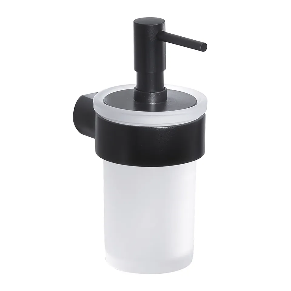gedy-pirenei-distributeur-savon-noir-mat image 1