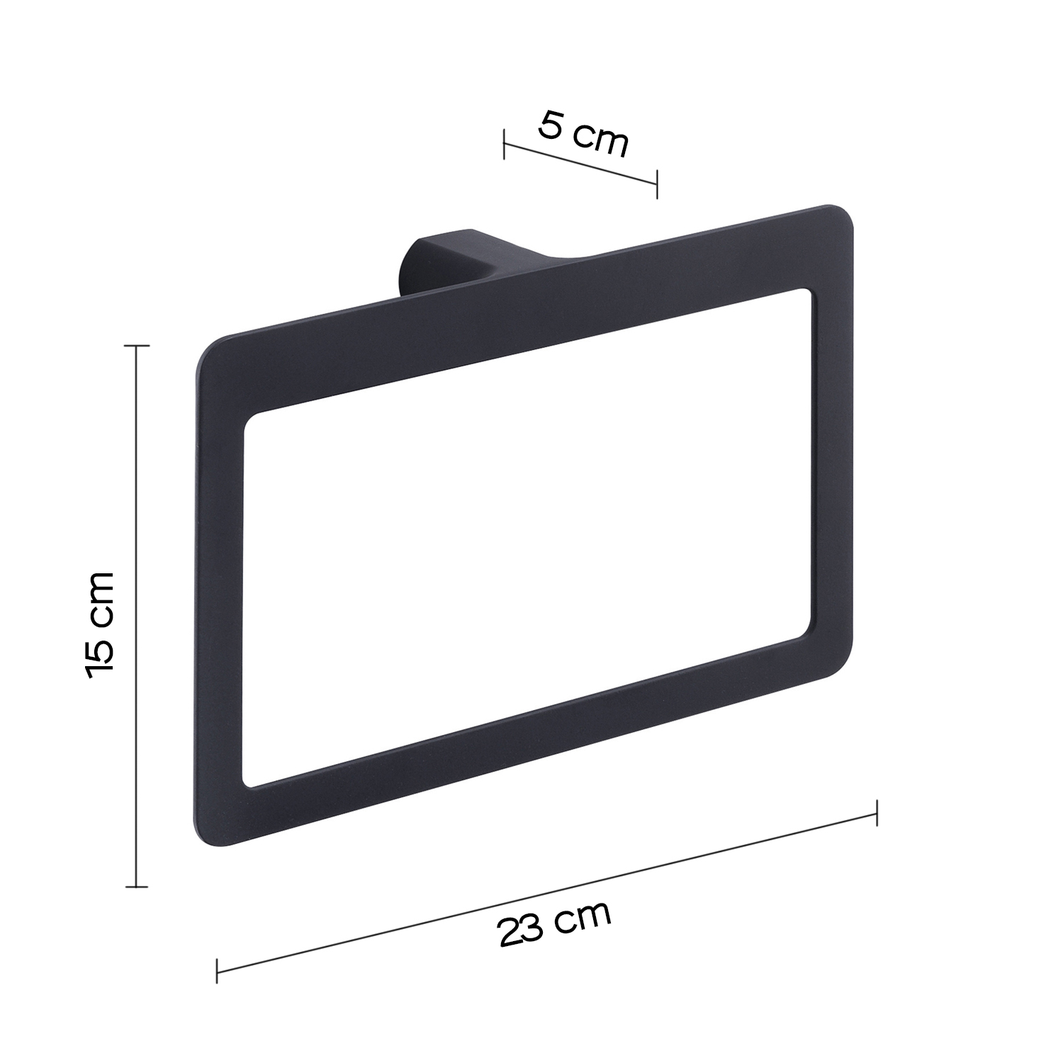 gedy-pirenei-anneau-porte-serviette-noir-mat image 2