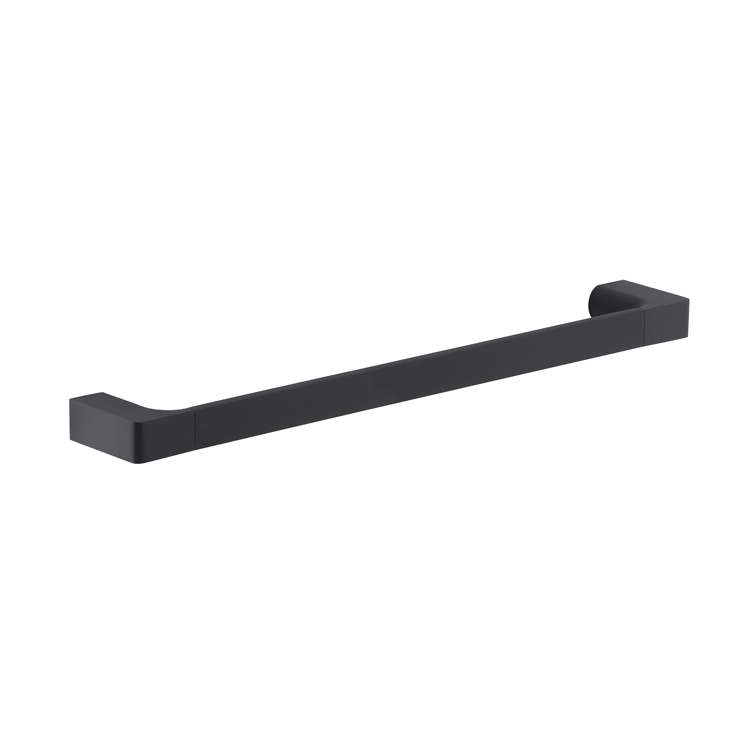 gedy-pirenei-porte-serviette-45-cm-noir-mat-fixer image 1