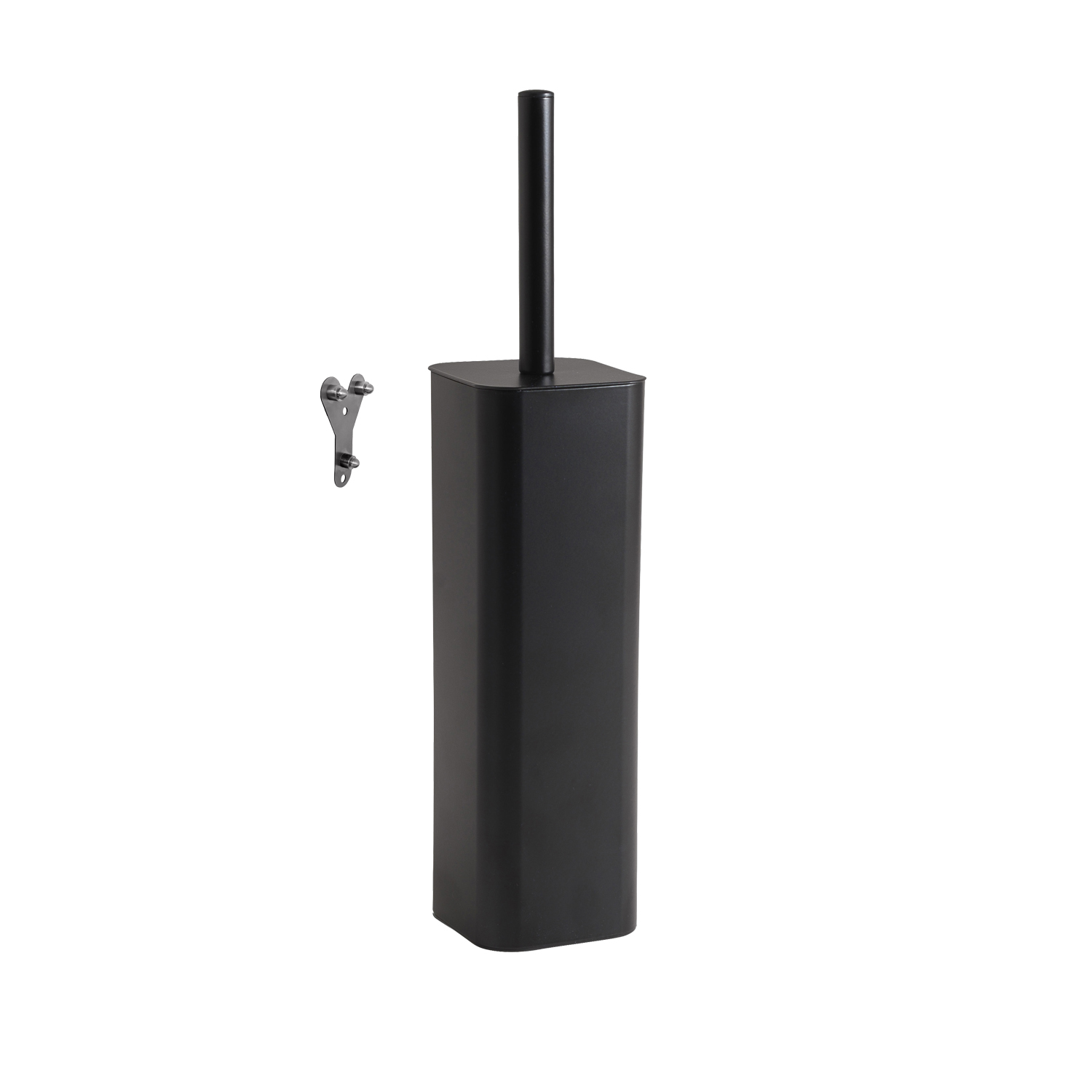 gedy-jack-porte-brosse-wc-mural-noir-mat image 1