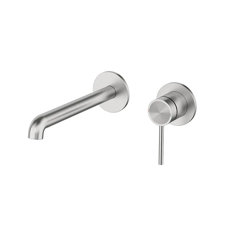 hudor-essential-robinet-lavabo-mural-nickel-bross image 1