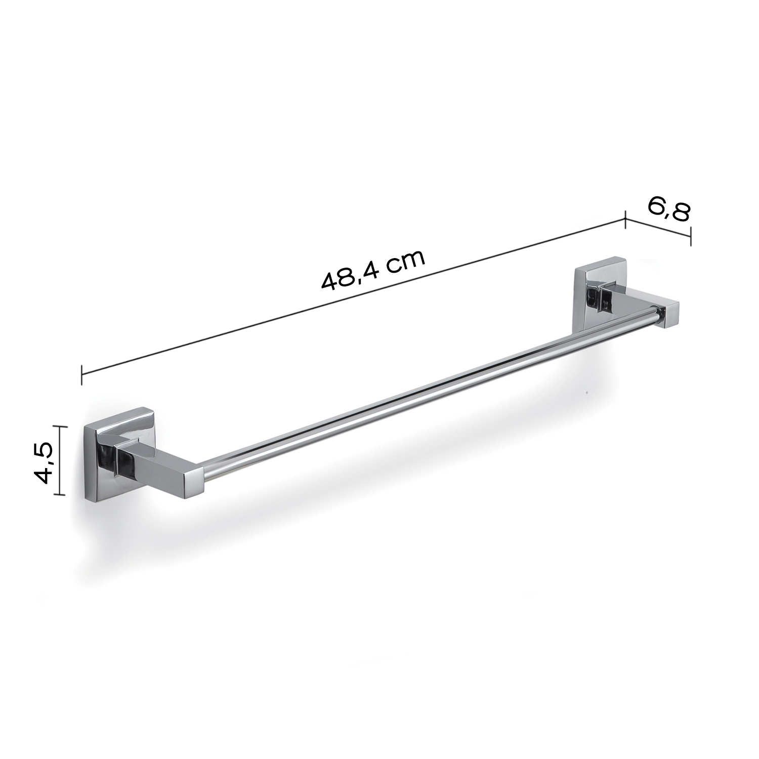 gedy-olimpo-porte-serviette-45-cm-chrome image 2