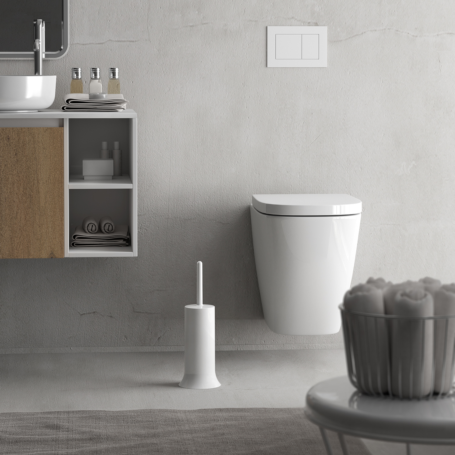 gedy-peter-porte-brosse-wc-blanc image 3