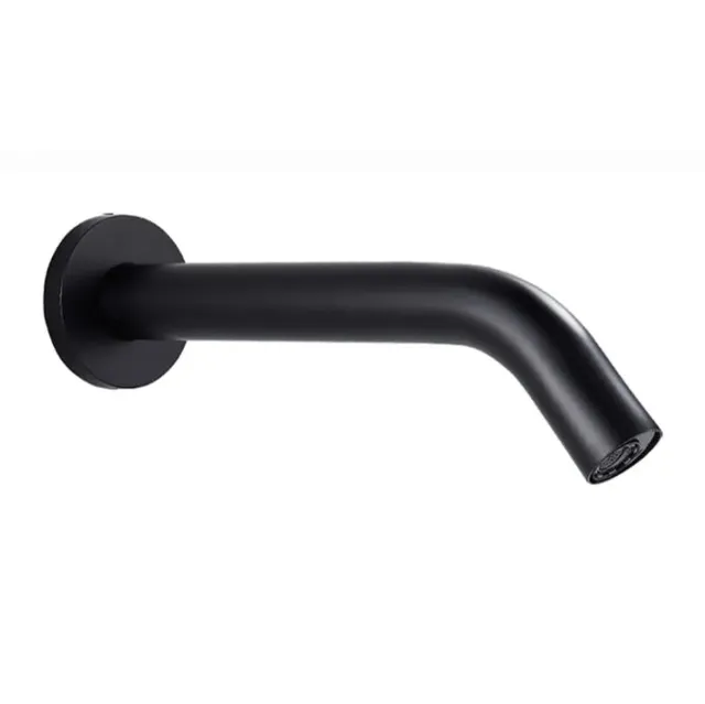 hudor-c-phise-robinet-lavabo-infrarouge-noir-mat-mural image 1