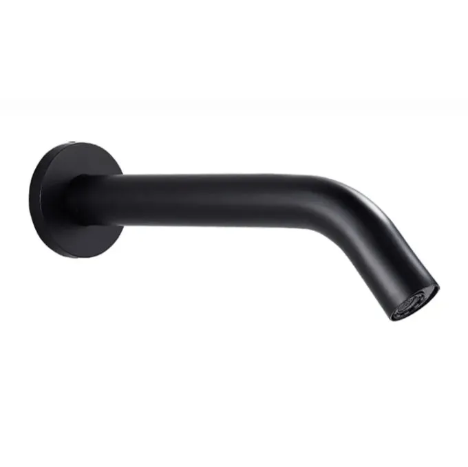 hudor-c-phise-robinet-lavabo-infrarouge-noir-mat-mural image 1