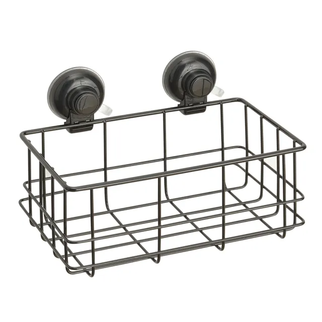 gedy-hot-panier-douche-rectangulaire-fil-noir-mat image 1