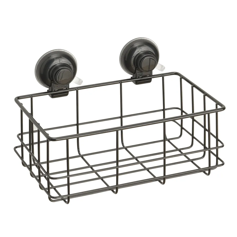 gedy-hot-panier-douche-rectangulaire-fil-noir-mat image 1