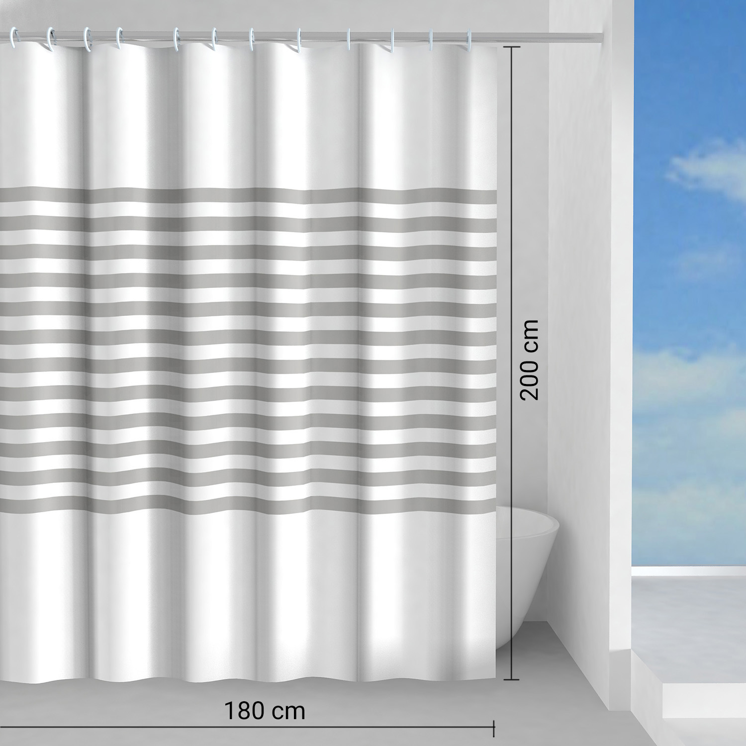 gedy-parallele-rideau-de-douche-120x200-cm-gris image 2