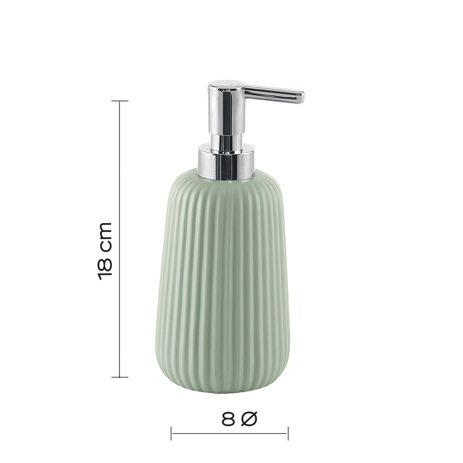 gedy-marika-distributeur-de-savon-vert-sauge image 2