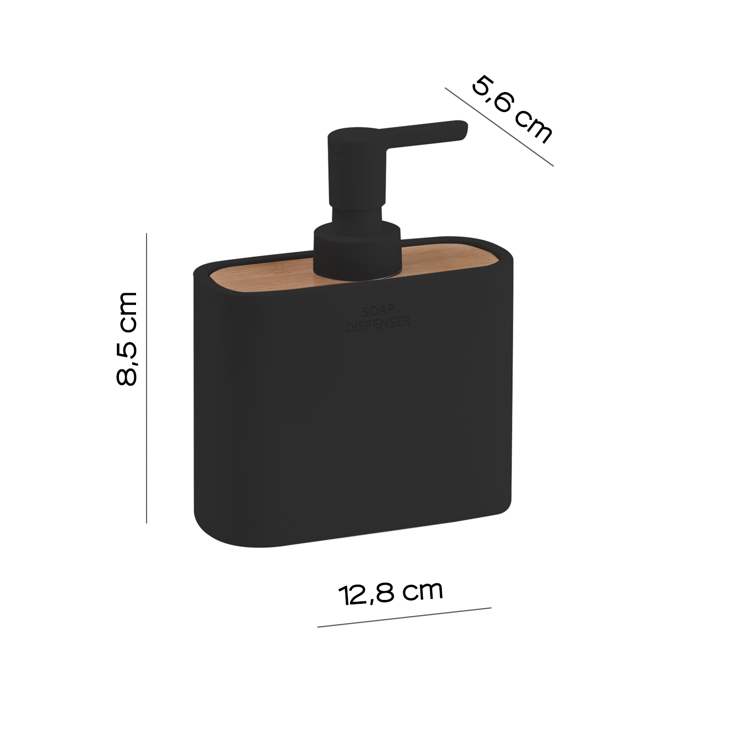 gedy-ninfea-distributeur-de-savon-noir-mat image 2