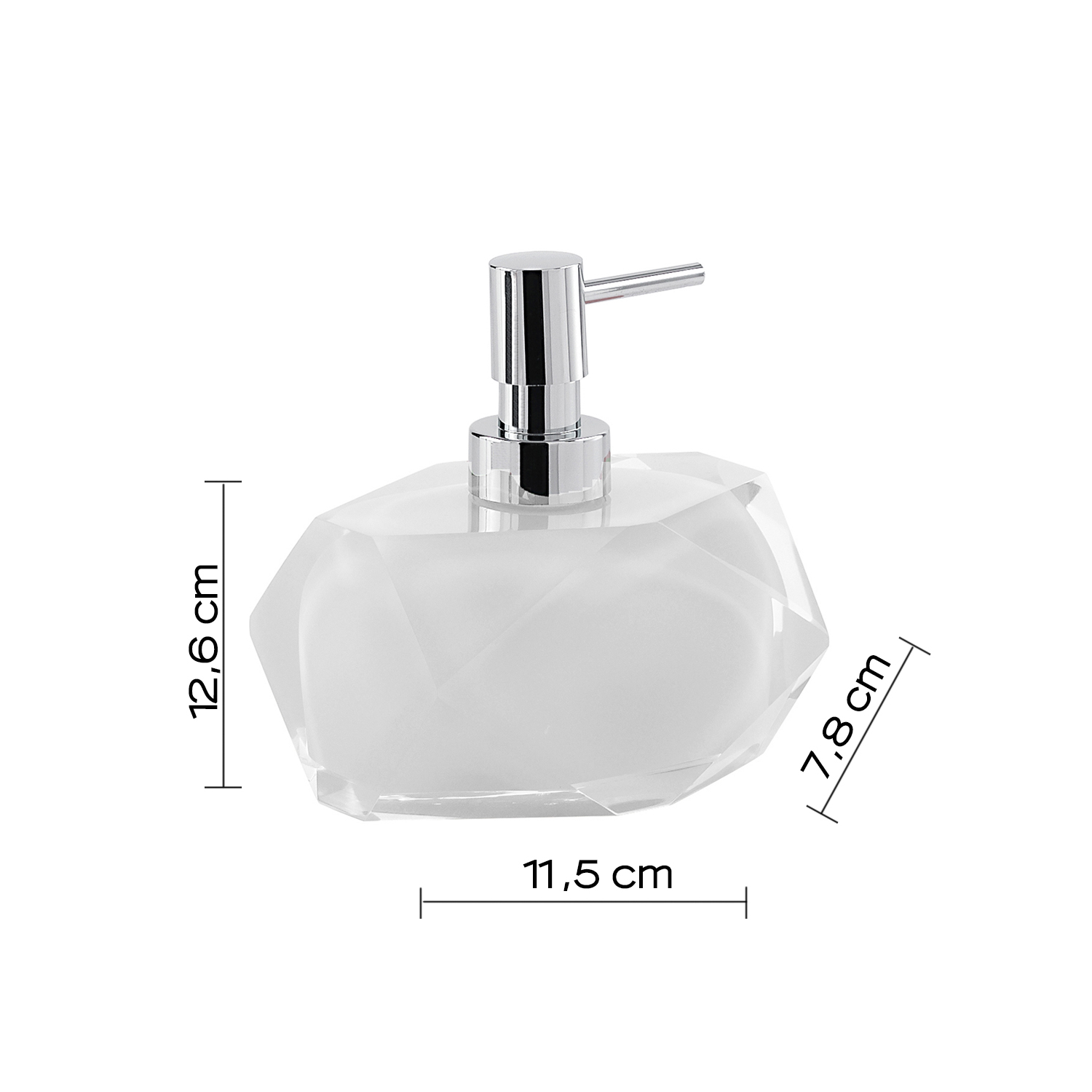 gedy-chanelle-distributeur-de-savon-blanc-poser image 2
