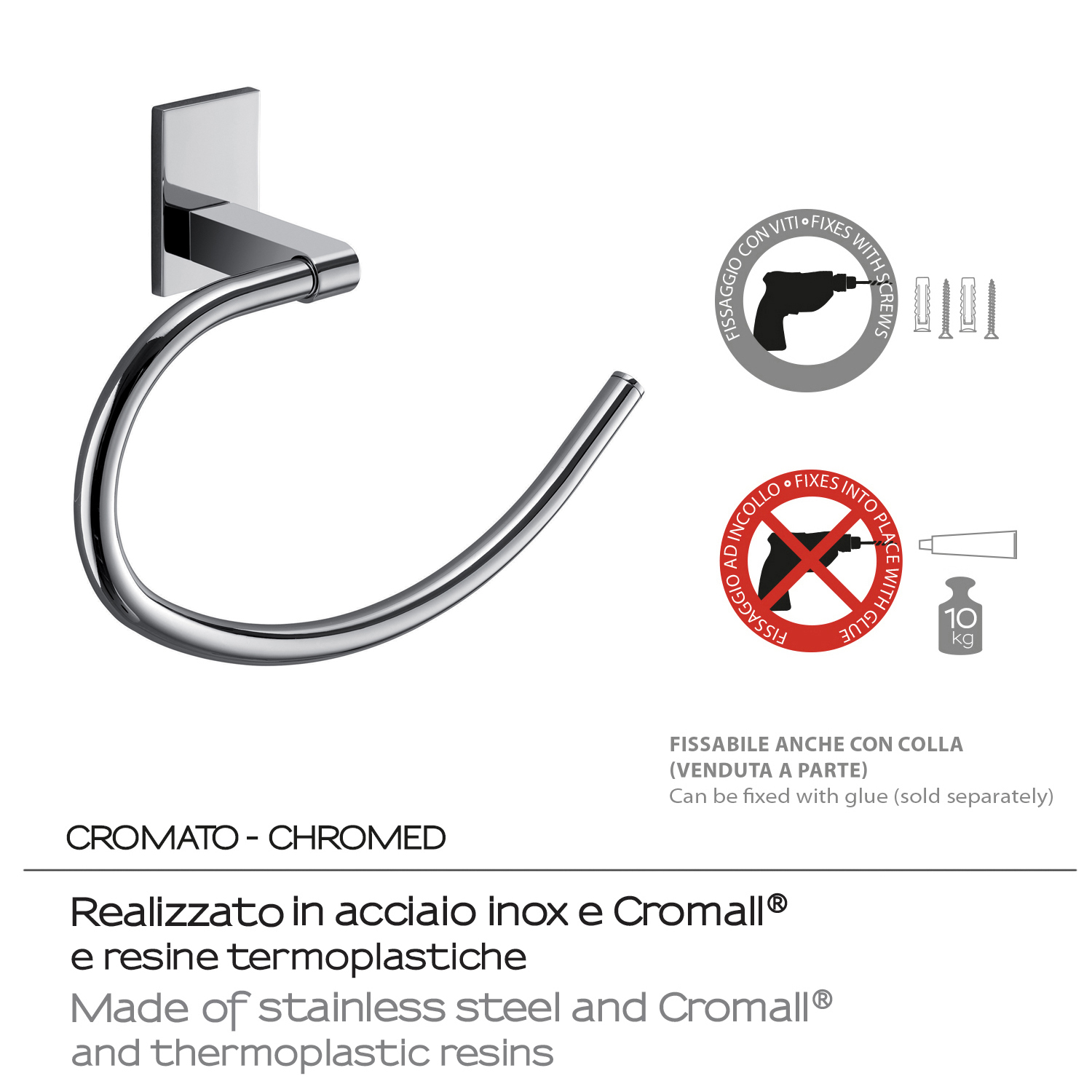 gedy-maine-anneau-porte-serviette-chrome image 4
