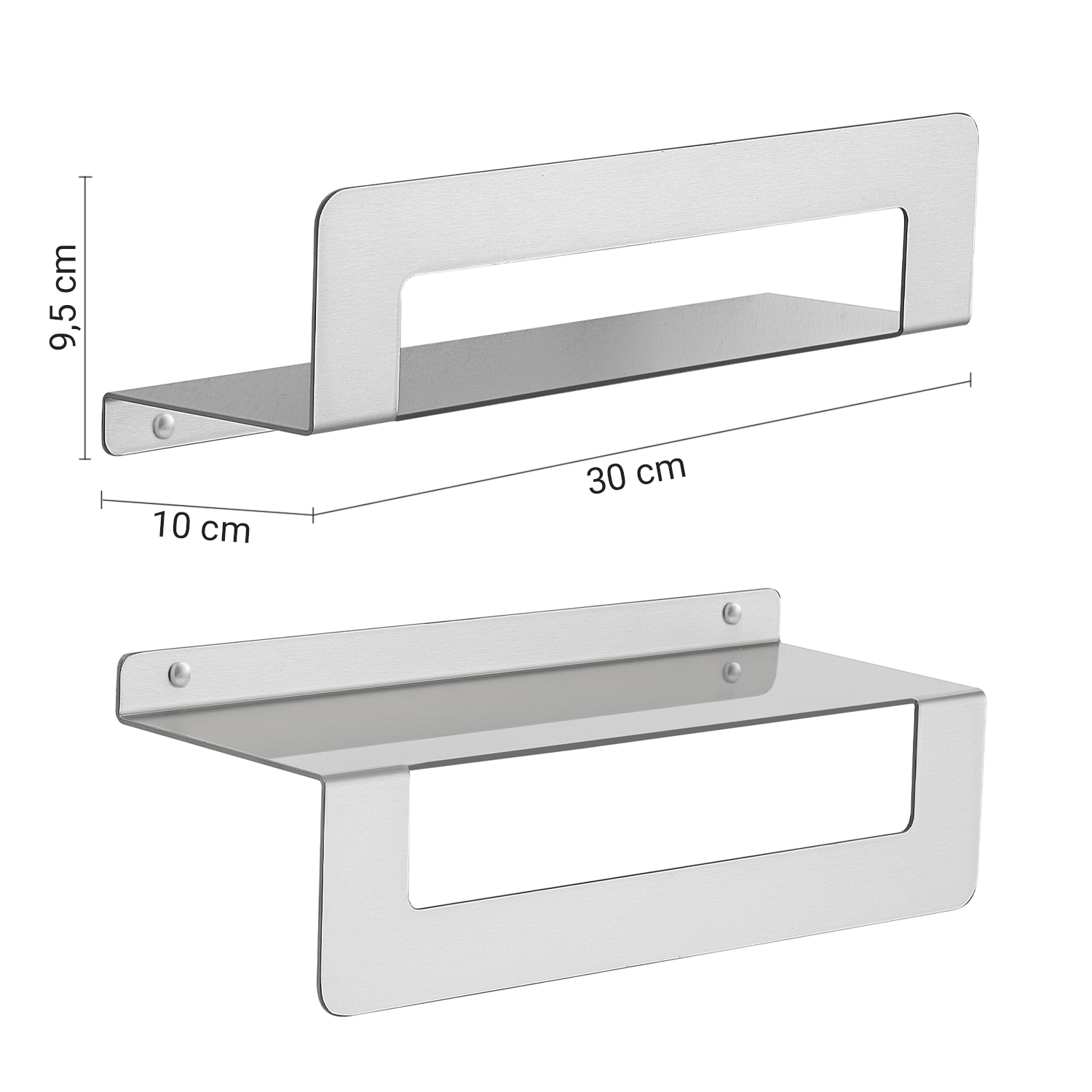 gedy-cleo-tag-re-douche-inox-bross-porte-objets image 2