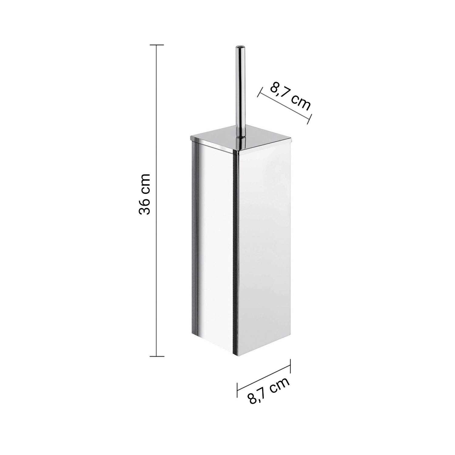 gedy-colorado-porte-brosse-wc-chrome-poser image 2