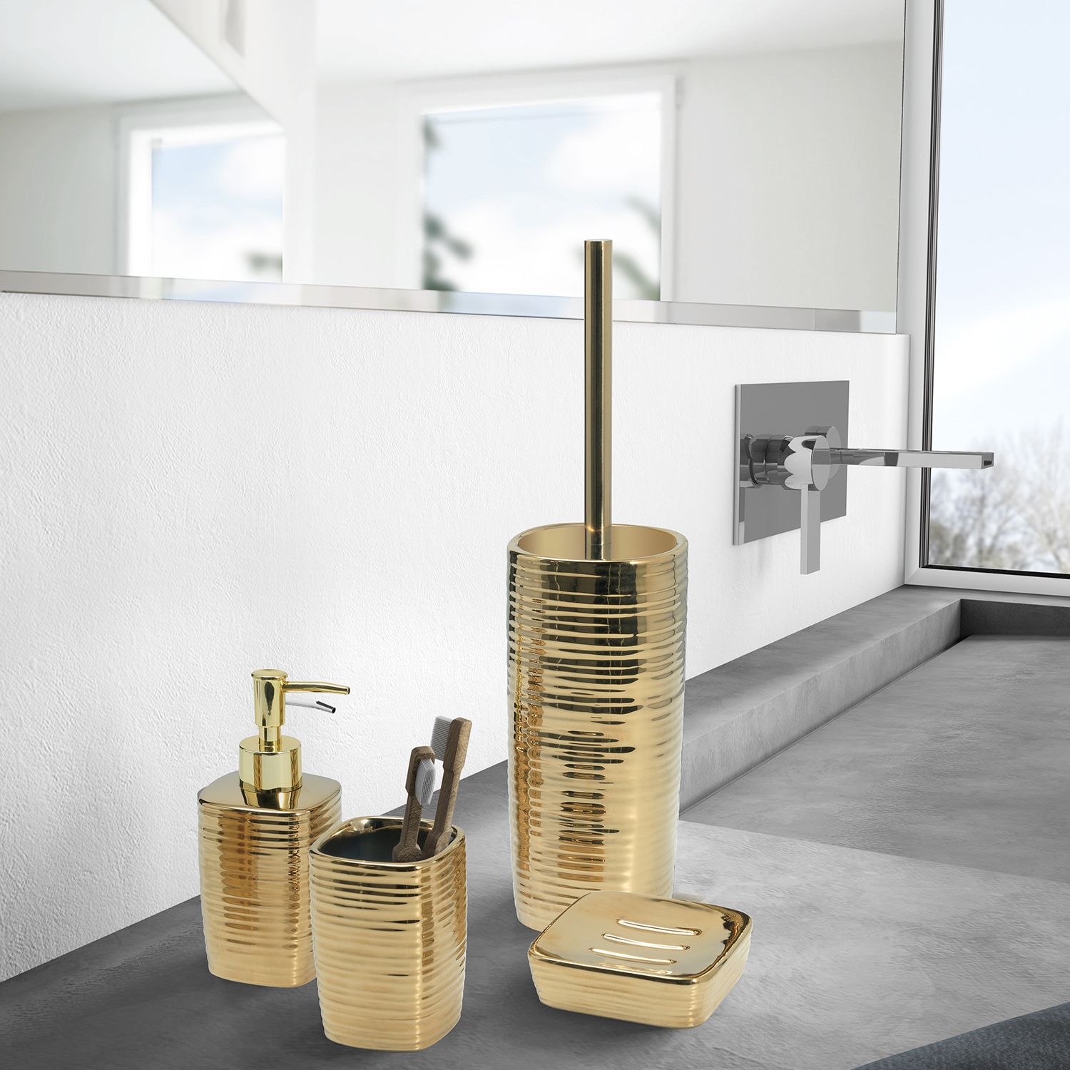 gedy-kelly-porte-savon-dor-poser image 4