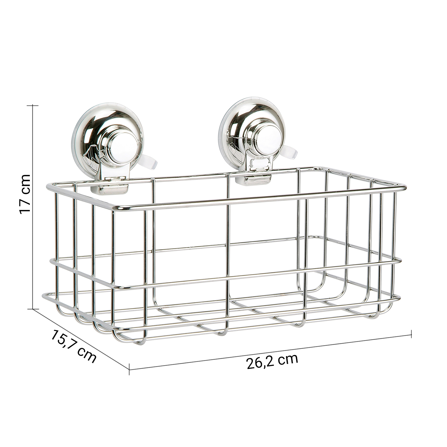 gedy-hot-panier-de-douche-fil-chrome-rectangulaire image 2