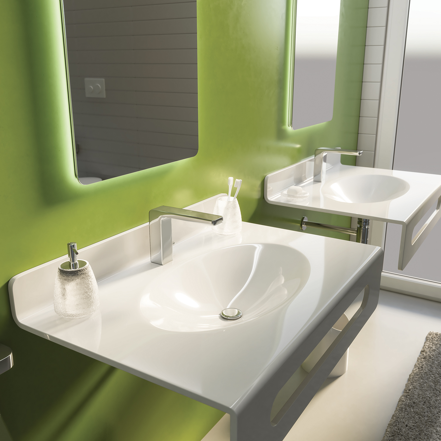 gedy-irina-porte-savon-blanc-poser image 3