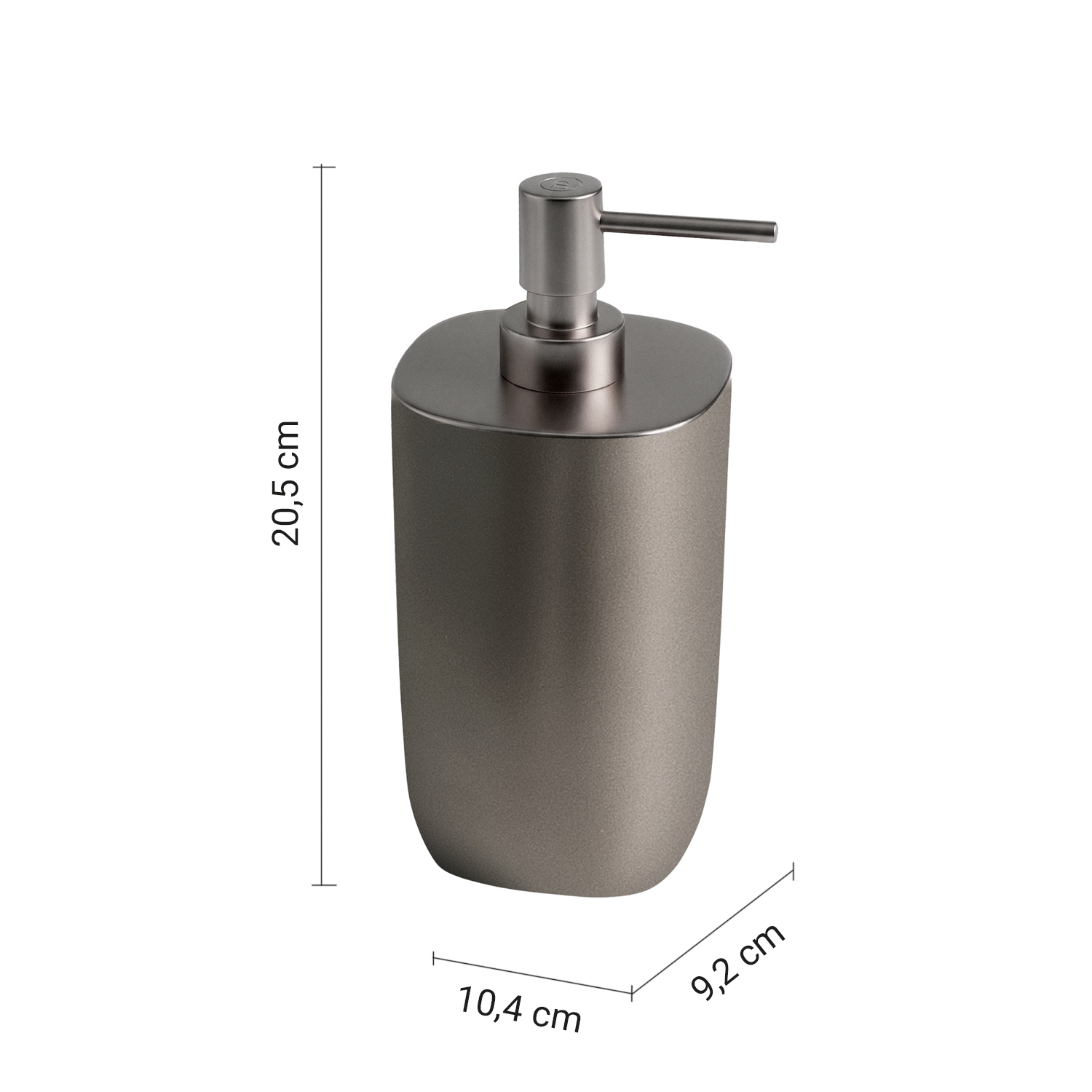 gedy-ylenia-grand-distributeur-de-savon-gun-metal-poser image 2