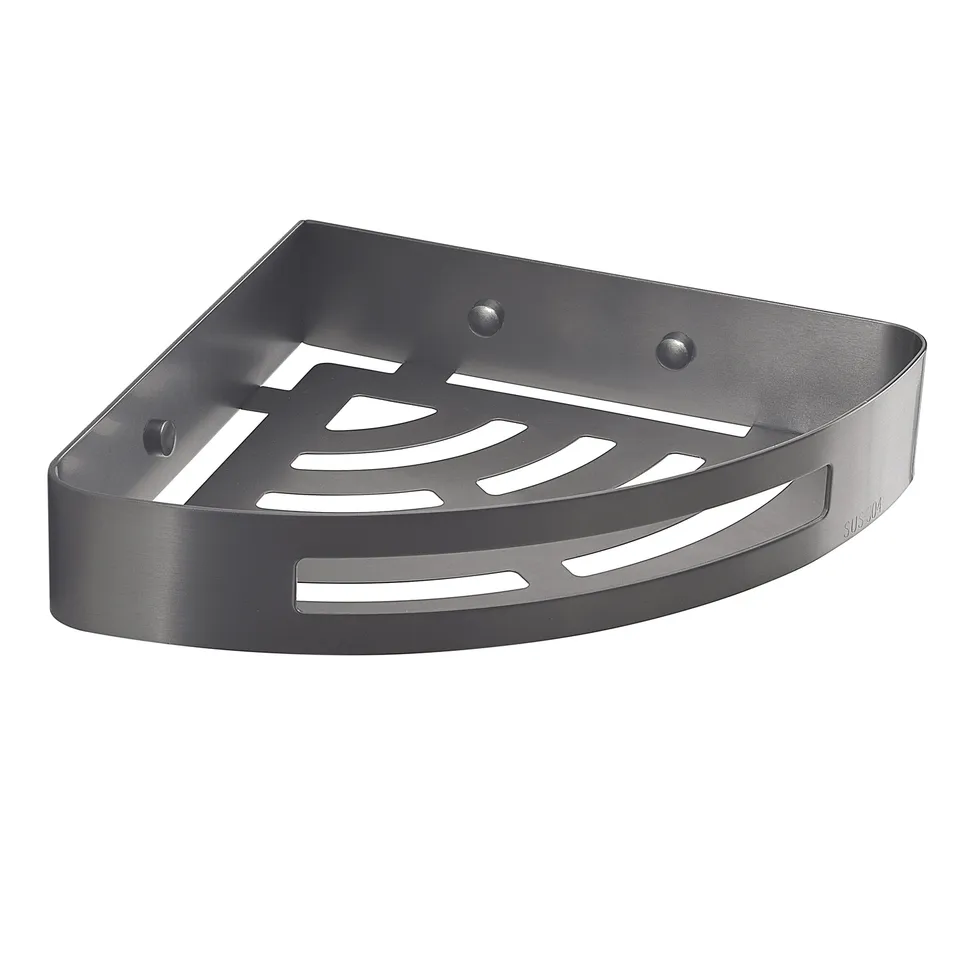 gedy-nerva-panier-douche-angle-gun-metal image 1