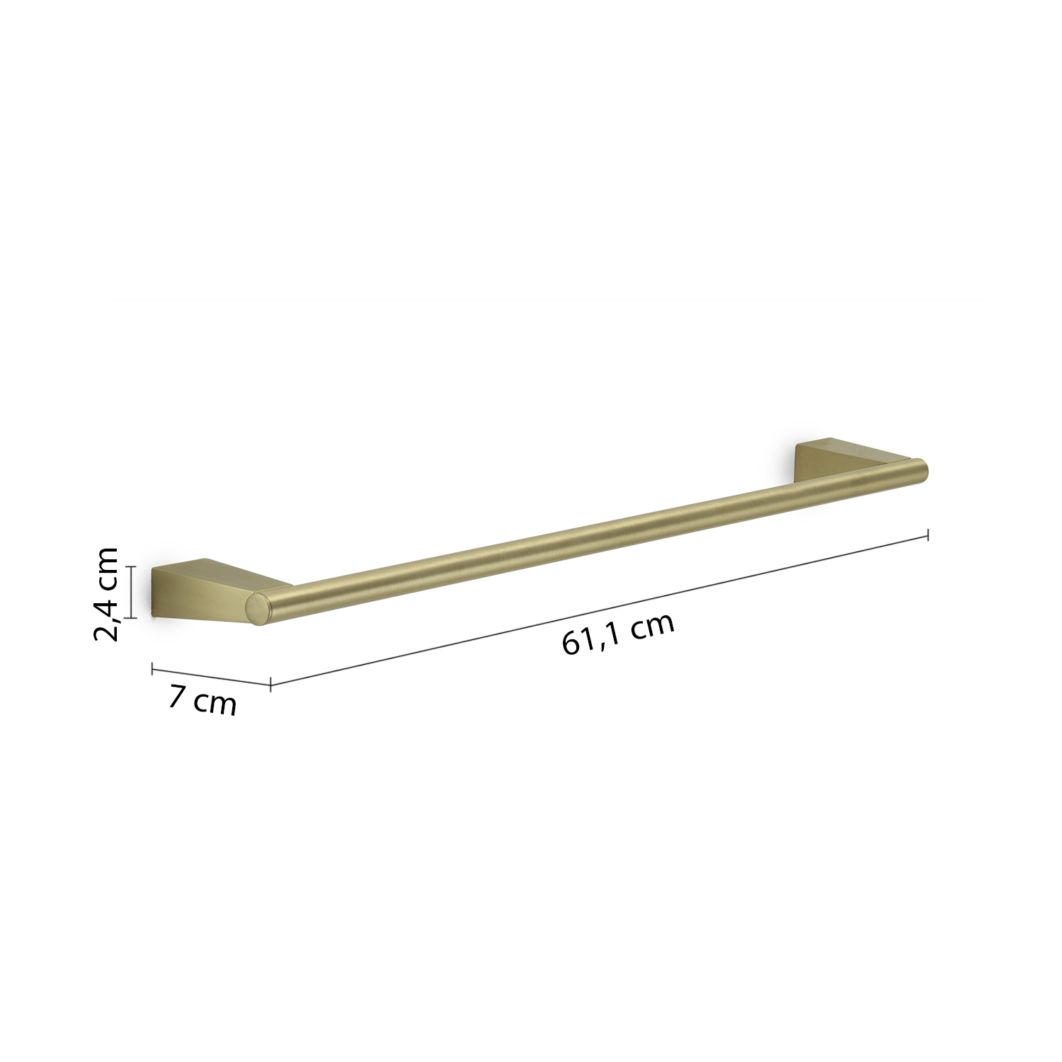 gedy-tonale-porte-serviette-60-cm-or-mat-fixer image 2