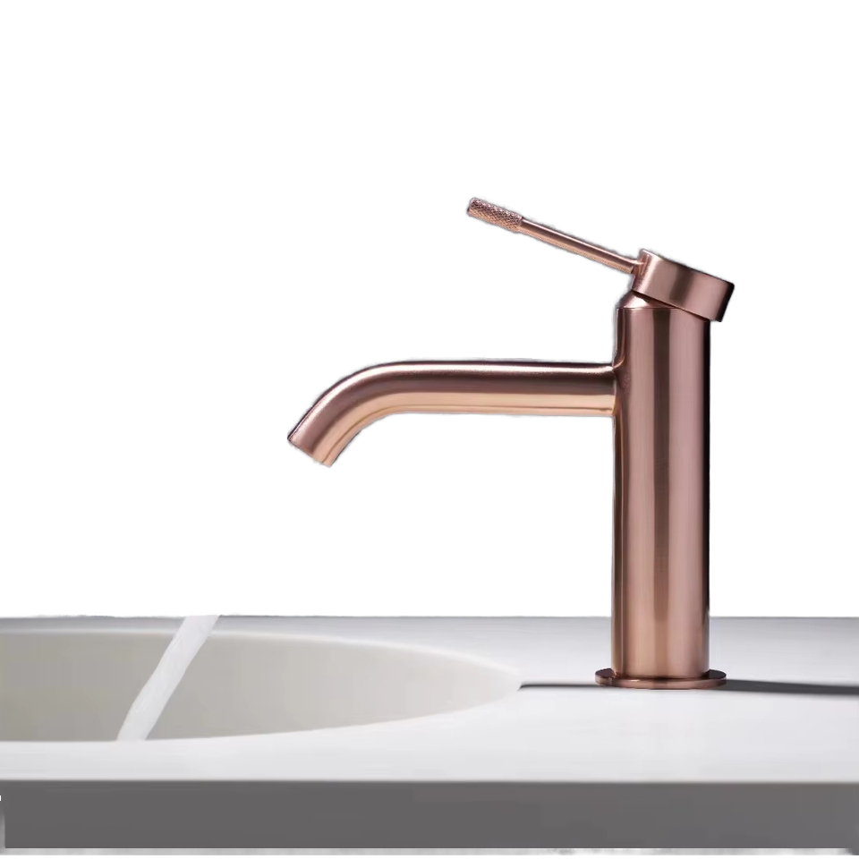 hudor-p-n-e-b205-robinet-lavabo-rose-dor-laiton image 8