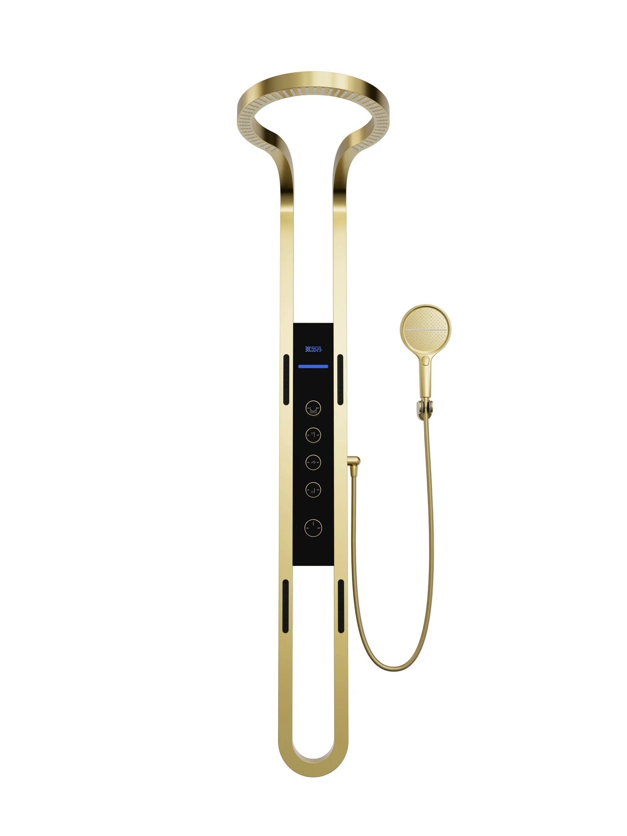 hudor-scamandre-600102-colonne-douche-dor-bross-inox image 1