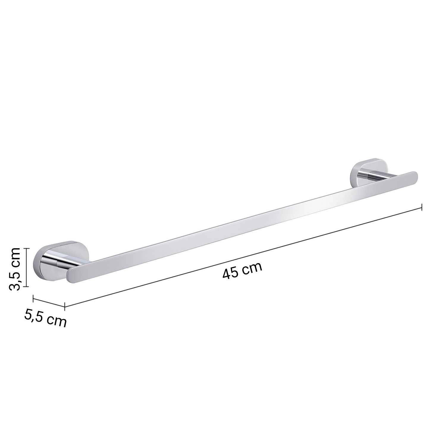 gedy-bernina-porte-serviettes-45-cm-chrome image 2