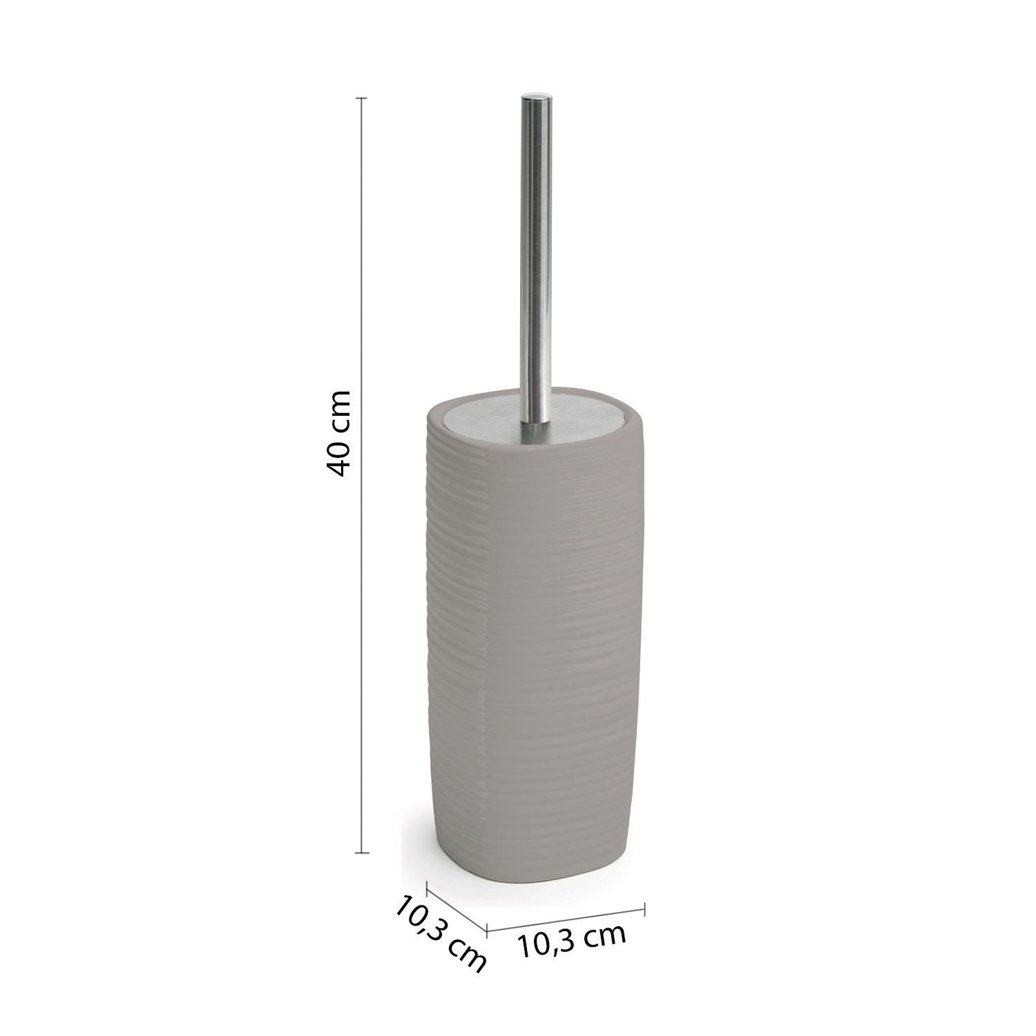 gedy-kelly-porte-brosse-wc-poser-gris image 2
