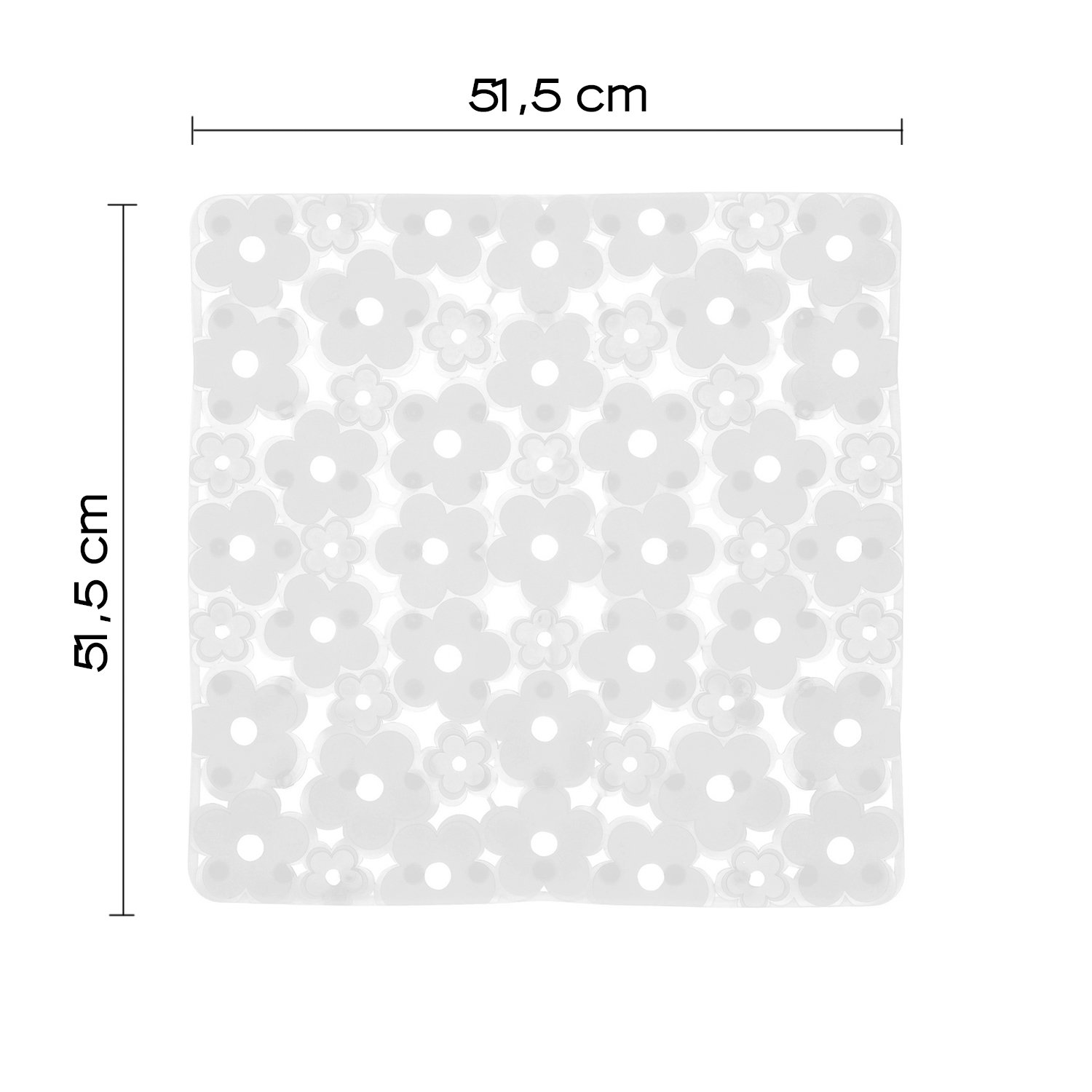 gedy-margherita-tapis-de-douche-53x53-cm-transparent image 2