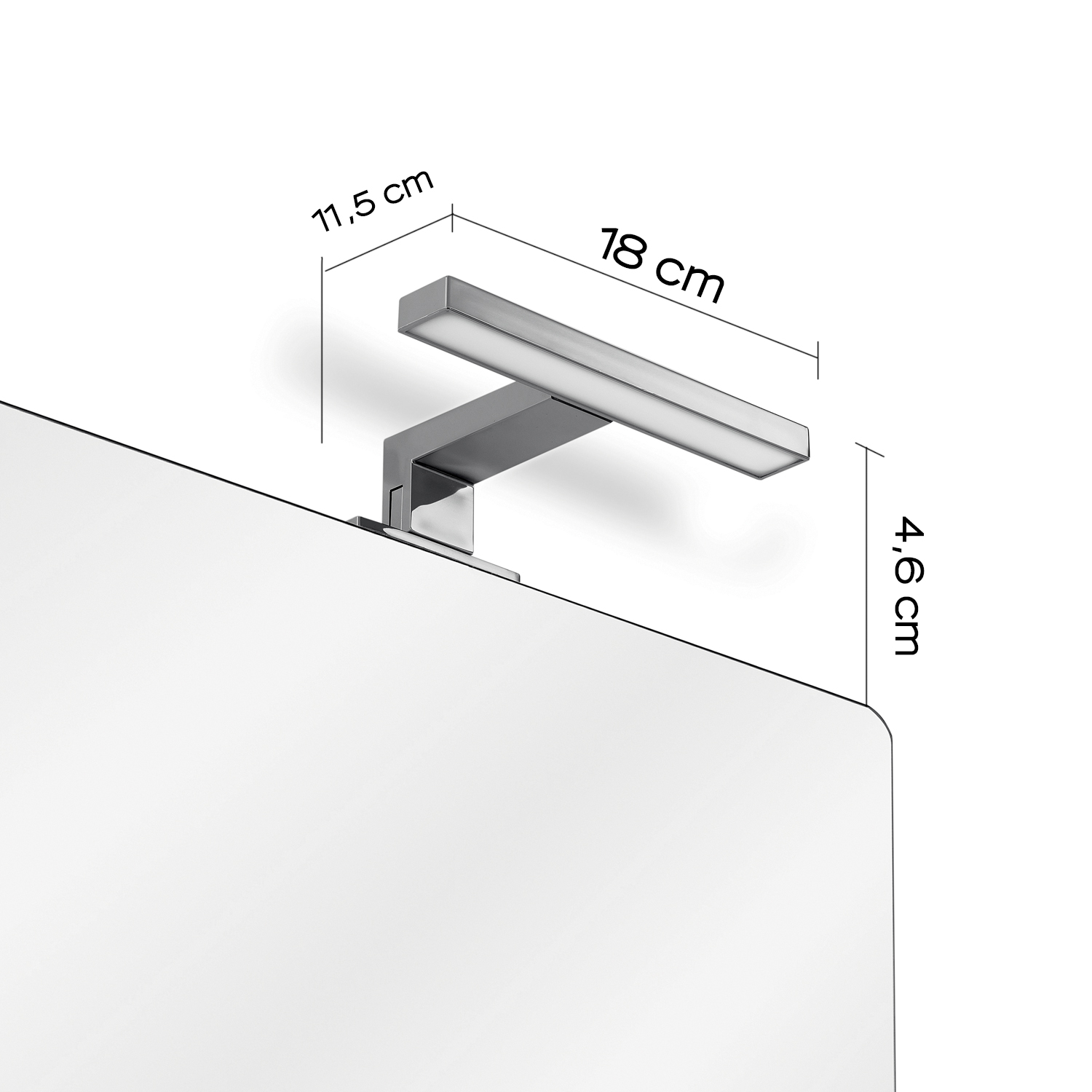 gedy-madeira-lampe-led-18-cm-chrome image 2