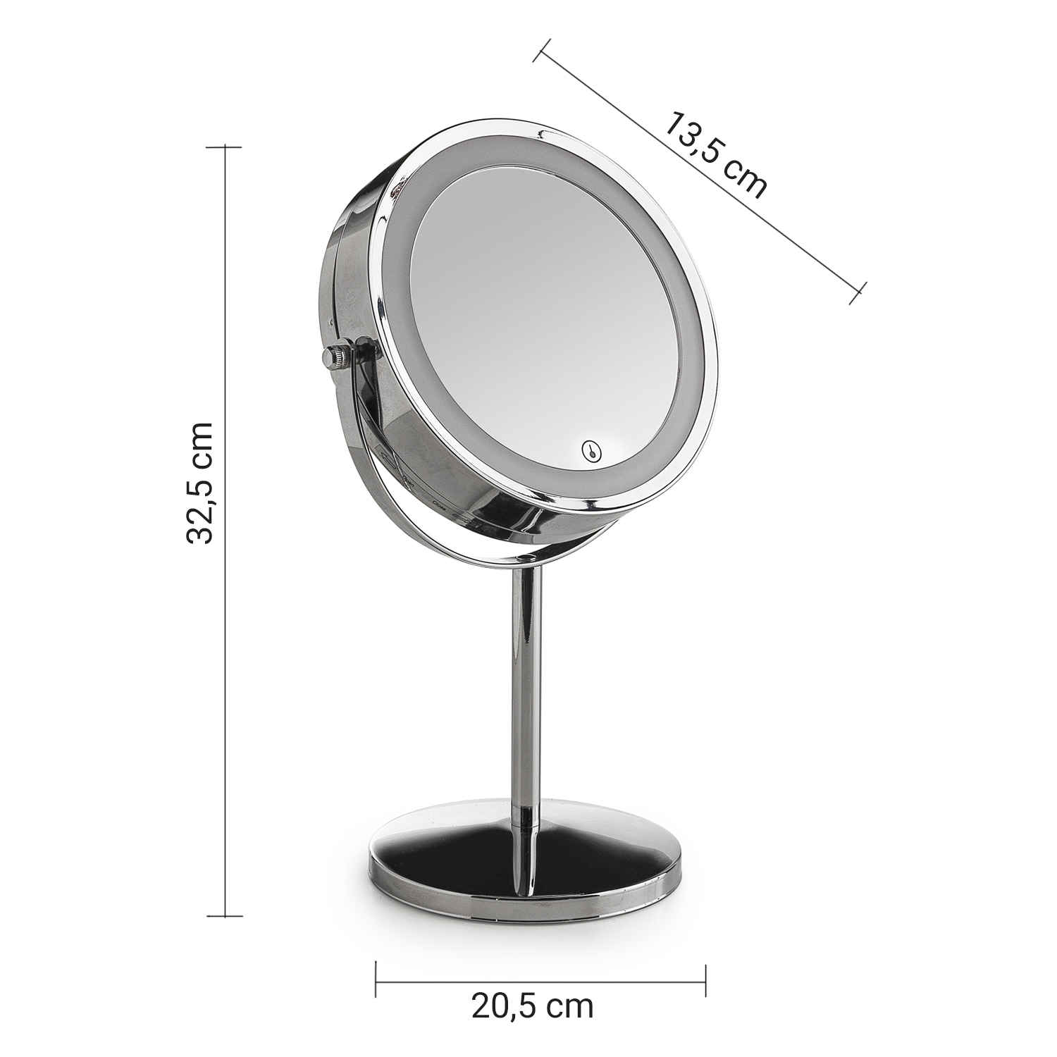 gedy-gemma-miroir-grossissant-chrome image 2