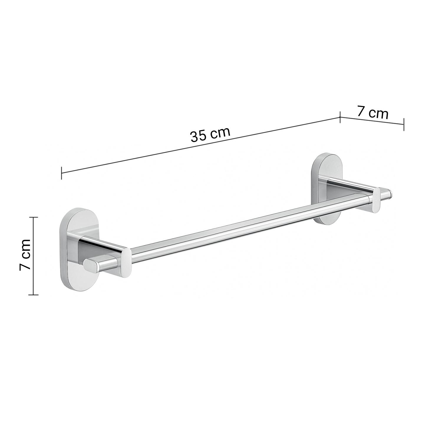 gedy-febo-porte-serviettes-35-cm-chrome image 2
