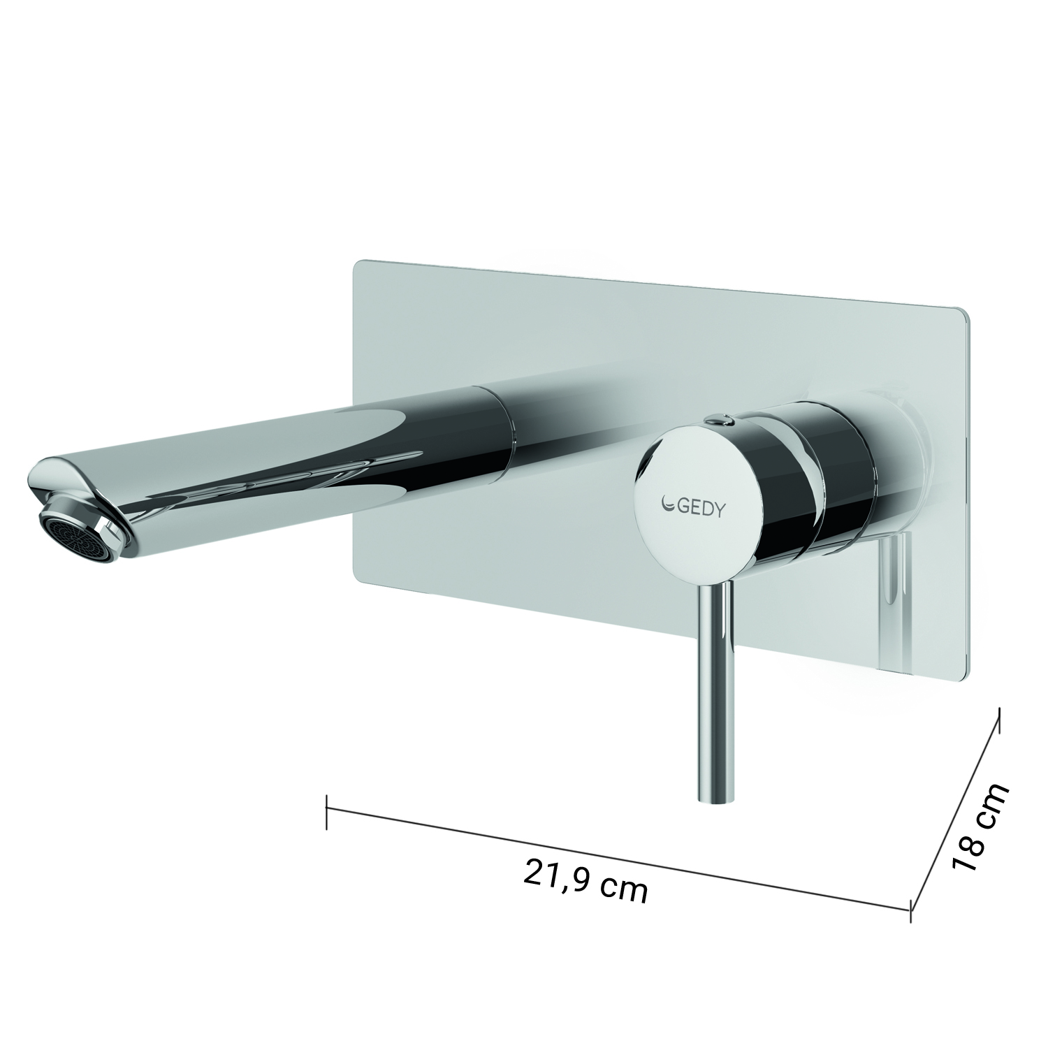 gedy-garda-mitigeur-lavabo-mural-chrome image 4